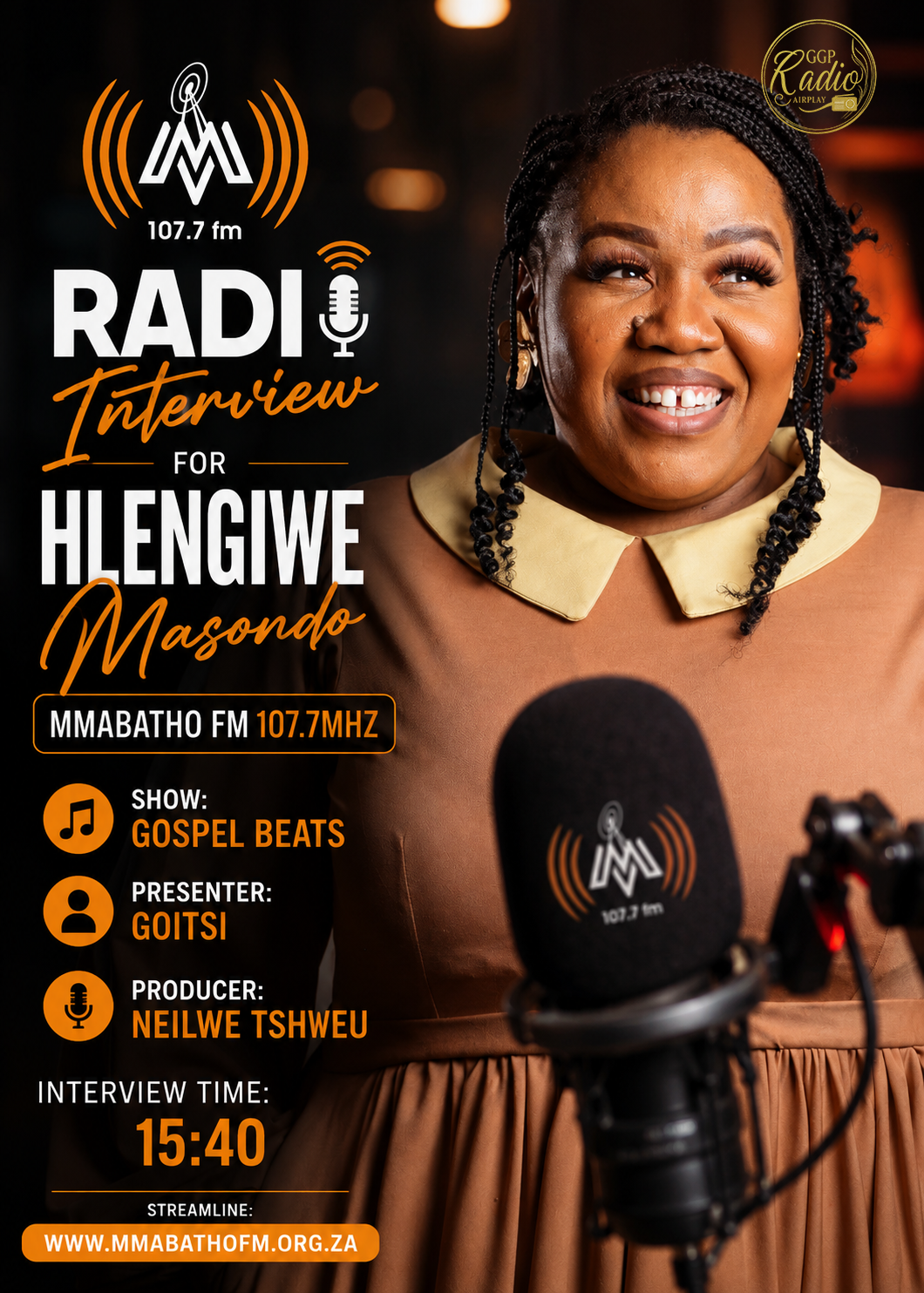 Mmabatho fm interview Hlengiwe